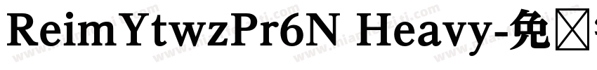ReimYtwzPr6N Heavy字体转换